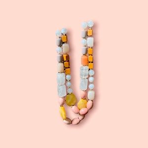 Loft stone necklace in pastel tones